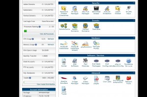 C-Panel Back Office with Fantastico Deluxe (bottom right)
